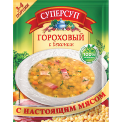 Суперсуп Гороховый с беконом 70г/132шт в кор "Русский продукт"