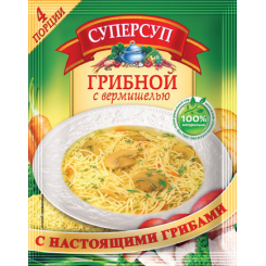 Суперсуп Грибной с вермешелью 70г/150шт в кор "Русский продукт"