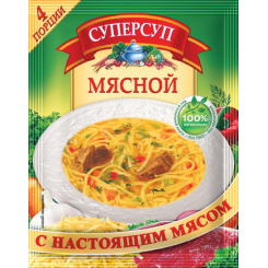 Суперсуп Мясной 70г/150шт в кор "Русский продукт"