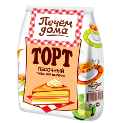 Торт Печем дома "Песочный" 400г/18уп в кор "Русский продукт"