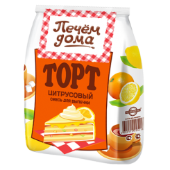 Торт Печем дома "Цитрусовый" 400г/18уп в кор "Русский продукт"