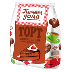 Торт Печем дома "Шоколадный" 400г/18уп в кор "Русский продукт"