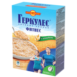 Хлопья овс. Геркулес Фитнес с овсяными отрубями 500гр/12 уп "Русский продукт"