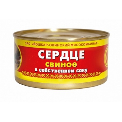 25410 Сердце свиное  325гр/36шт Й-Ола