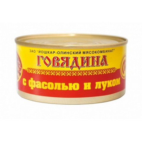 26279 Говядина с фасолью и луком 325гр/36шт Й-Ола
