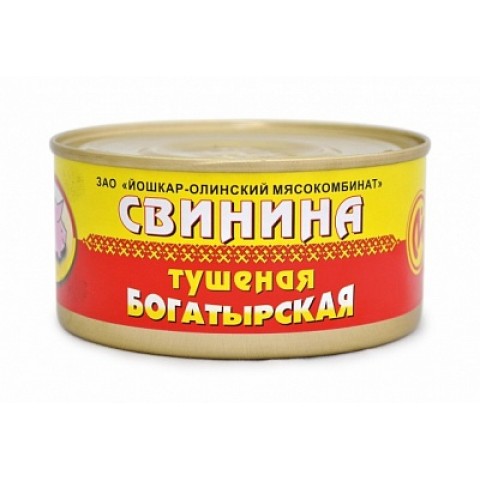 32939 Свинина тушеная богатырская  325гр/36шт Й-Ола