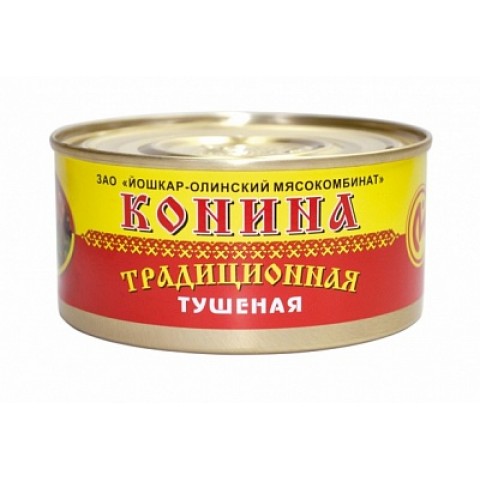 34446 Конина тушеная традиц  325гр/36шт Й-Ола