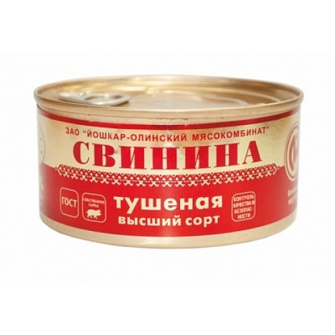 49434 Свинина тушеная в/с "люкс" 325гр/36шт Й-Ола