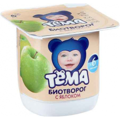 Биотворог ТЕМА 4,2% 100г  Яблоко