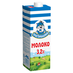 Молоко ПРОСТОКВАШИНО 3,2% 950мл TBA