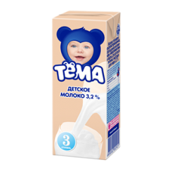 Молоко ТЕМА детское 3,2% 200мл