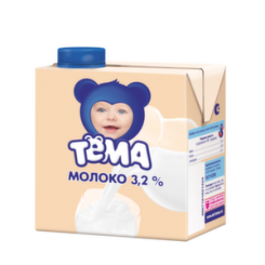 Молоко ТЕМА детское 3,2% 500мл