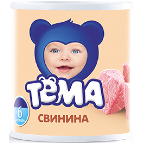 Пюре мясное ТЁМА 100г ж/б свинина