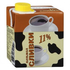 Сливки ПЕТМОЛ 11% 500гр
